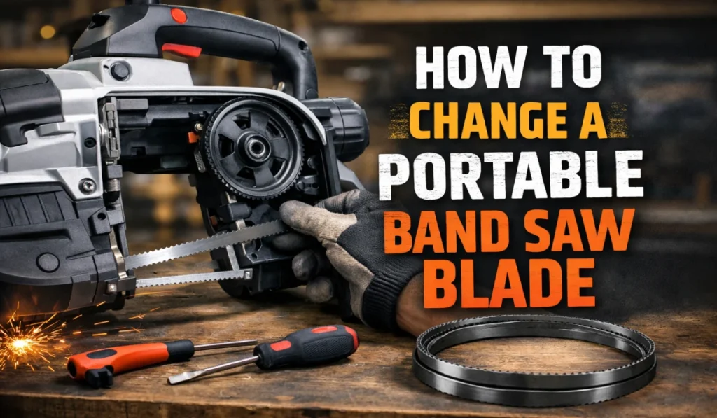 How to Change a Portable Band Saw Blade