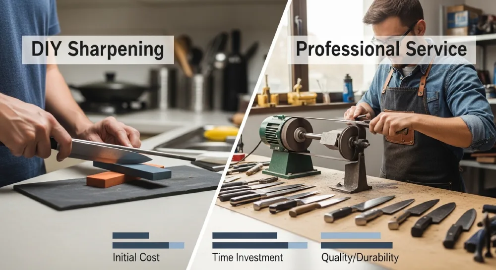 DIY vs. Professional Sharpening Services