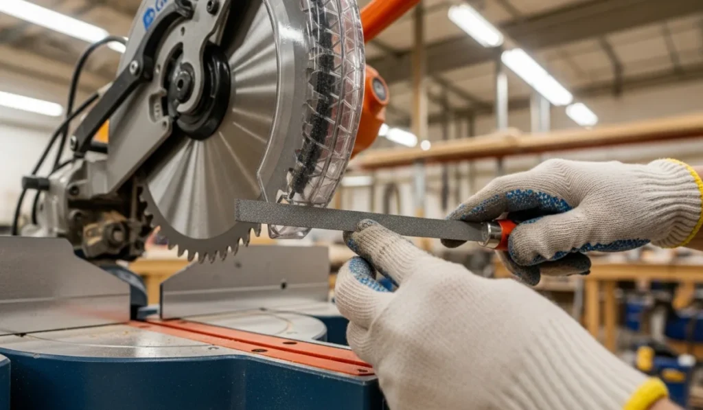How to Sharpen Miter Saw Blades