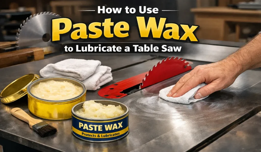 How to Use Paste Wax to Lubricate a Table Saw